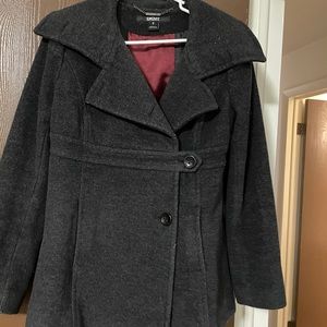 DKNY peacoat and scarf